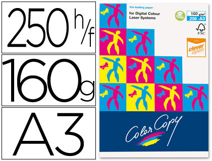 250h papel fotocopiadora Color Copy A3 160g/m² satinado